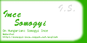 ince somogyi business card